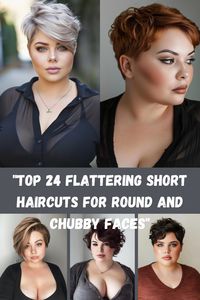 Short hair can be incredibly flattering for round and chubby faces, especially when styled with the right techniques. These top 24 short haircuts are carefully chosen to enhance facial structure by adding definition and length where needed. From pixie cuts with side-swept bangs to short layered bobs, these styles create the illusion of a slimmer, more angular face.