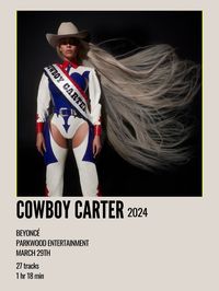 minimal aesthetic polaroid album poster for act ii cowboy carter by beyoncé