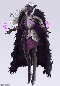 ArtStation - Armored Drow Mage