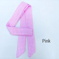 Gingham twilly scarfs . . . . . . #twilly #twillyscarfs #skinnyscarfs #foulards #ginghamprint #gingham #giftforgirls #girlythings