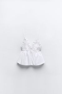 POPLIN TOP WITH BOW