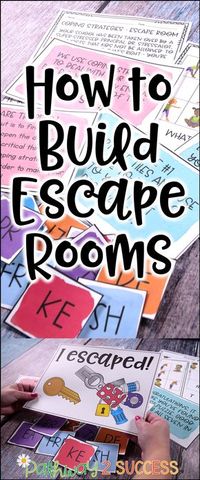 How you can build escape rooms as learning activities for kids and young adults! Did you know you can really teach ANY skills with an escape room? This post shares info on how you can create your own activities and puzzles to help your students learn.