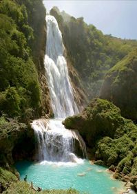 Blue River Waterfall. Guatemala