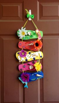 Flip Flop Wreath Dream by AuntEllenGifts on Etsy