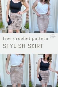 This isn’t just any summer make – you can create a mini, knee length or maxi version with or without the lace style stitch in this wonderfully versatile crochet skirt pattern. With a simple construction beginning at the waistband, you can then work the closed or lace wedge stitches in rounds to get the perfect length of skirt for you by trying it on as you go. Not only that, you can switch to working rows at any point to add cute side splits too.