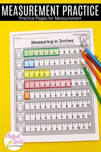 Teaching standard measurement to 2nd Grade students builds on previously taught skills of non-standard measurements. This math concept is best learned