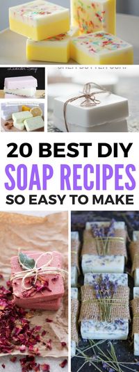 Homemade Soap Recipes that are even great for beginners and advanced gurus. Contains great tutorials which include making soap with essential oils and more. Also a great diy idea to make and sell!