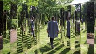 A new exhibit by artist Jeppe Hein at Brooklyn Bridge Park encourages people to interact with the art around them—going so far as to be called "Please Touch the Art."