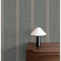 Designed to make your home feel warm and comfortable, this Tipton Stripe unpasted wallpaper pattern by Latitude Run® Designs explores the opulent textures and decorative beauty of nature. Gravure printed on durable heavyweight paper with raised inks, this wallcovering will only grow lovelier over the years with its lustrous finish and delicate colorways. Pair this print with contemporary or traditional styling for a dreamy living space that is both inviting and relaxing. Gracie Oaks Color: Metal