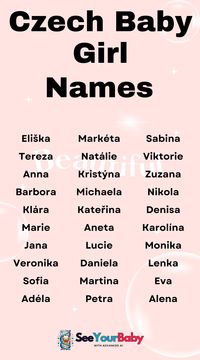 These Czech baby girl names are fresh and charming. Perfect for parents who want a name that’s rare yet full of tradition.