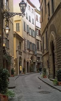 Florence, Italy. I have a huge feeling I am going to cry while walking down these streets.