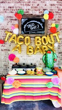 Gender Reveal Ideas, Fiesta, Taco Bar, Baby Shower, Babies