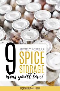 Spice storage solutions and ideas that will make the best of any space you've got in your kitchen. Fantastic inspiration for small and large kitchens, with and without a pantry. Which will you choose?