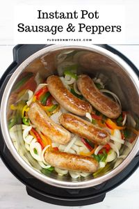 How To Make Instant Pot Sausage and Peppers that are tender. Serve on a sub roll.