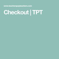 Checkout | TPT