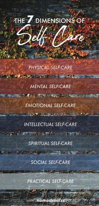 The System of Self-Care: the 7 Pillars to Serenity. Did you know that you can break down Self-Care into 7 categories? Click here to read more about the backbone of Self-Care. Physical Self-Care; Mental Self-Care; Emotional Self-Care; Intellectual Self-Care; Spiritual Self-Care; Social Self-Care and Practical Self-Care.