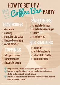 Tips for Setting Up An AWESOME Coffee Bar Party - The Tasty Bite