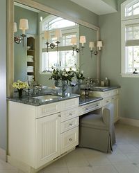 Good double vanity | large mirror