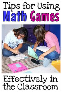 Math games are super-motivating for kids, but they also need to be effective as instructional tools. Check out these tips for teaching with math games, and download a freebie that includes an easy lesson on how to be a good sport. #mathgames