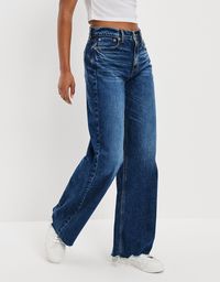 Free shipping and easy returns on American Eagle Outfitters AE Dreamy Drape Super High-Waisted Baggy Wide-Leg Jean. A high rise & wide leg for a cool, slouchy fit.Dreamy, drape