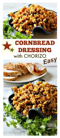 Looking for an easy homemade cornbread dressing recipe? A thanksgiving dressing recipe that adds a flavor of fiesta to the meal? This Chorizo Sausage dressing with jalapenos is a great recipe for a Mexican themed holiday meal. #pepperidgefarm #thanksgiving #side #recipe via @lannisam