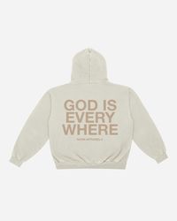 GOD IS EVERYWHERE HOODIE (BONE)