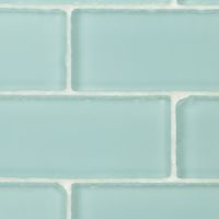 Create the look of a sea glass backsplash with this beautiful tumbled edge frosted beached glass subway tile. This design will give your kitchen, bathroom or any decorated room within your home a bright and fresh look. This tile comes in units of 9 loose individual pieces. Coastal Dew 2x8 Beached Frosted Glass Subway Tile for Wall, Green, Backsplash and Wall | Tile Uses: Backsplash, Wall Tile, Bathroom Wall, Shower Wall, Outdoor Wall, Pool Tile | Tile Size: 2" x 8"