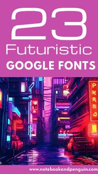 Here you will find a collection of 23 Cyberpunk-inspired fonts that you can download from the Google Fonts library. These free fonts are perfect for futuristic and space-themed designs.