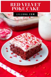 Are you ready to dive into the most irresistibly delicious red velvet poke cake you ever tasted? With a heavenly cream cheese frosting, this Lil' Luna creation is sure to be the star of your next dessert party. Don't miss out on this scrumptious treat - click for the recipe now!