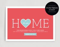 Moving Announcement, New Home Announcement, New Address, We Moved, We Are Home Printable, Postcard Template, PDF Instant Download from Bliss Paper Boutique $6.50