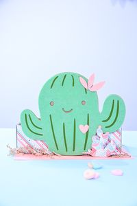 VIDEO - Make a Cactus Valentine Box | Crafting with Kim Byers at TheCelebrationShoppe.com