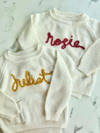 DIY Personalized Baby Name Sweaters – Less Than Perfect Life of Bliss