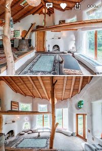 Sustainable living earthship natural materials hippy lifestyle boho decor Mediterranean forest