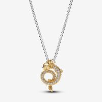 Two-tone Chinese Year of the Dragon Collier Necklace | Two-tone | Pandora SG