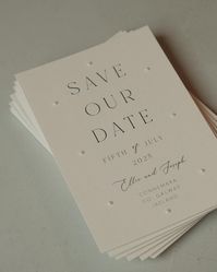 modern, elegant & a timeless font🕊️ This save the date has been one of our most popular designs we’ve ever created & we’re so grateful for each and everyone of you. ~ #timeless #modern #bride #bridetobe #stationery #savethedate #invitations #stationer #weddinginvite #minimalstyle