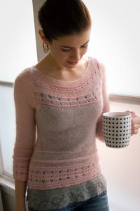 Modification Mondays (and my Own FO!): Cotton Candy Boatneck - Knitted Bliss