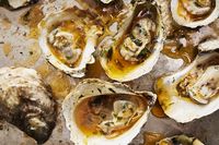 Bobby Flay's Grilled Oysters with Spicy Tarragon Butter