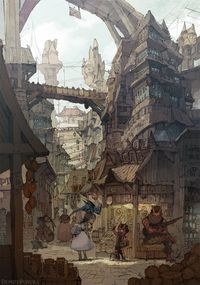 "Today the market rises" by Demizu Posuka : ImaginaryLandscapes