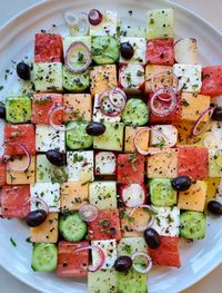 Melon and Feta Tetris Salad | The Lemon Apron