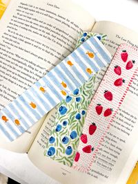 #bookmarks watercolor bookmarks diy