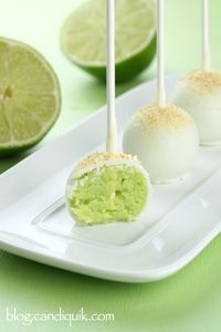 Key Lime Cake Pops - my fav flavor yet! @Melissa Squires Squires Squires Squires Henson CandiQuik