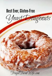 These gluten-free yeast doughnuts are to-die-for delicious & can be made w/ amazing frosting! They might not be good for you, but they are really yummy!