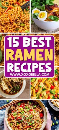 These ramen recipes are so good. They make a delicious lunch or dinner and each of these recipes is easy to make. Whether you want to add a meaty touch, add some poultry or seafood, or add some crunchy and colorful vegetables to the mix, you're going to find these ramen recipes really versatile. You can go ahead and really make them your own by including not only your preferred meats but also your favorite veggies and you can adjust the seasonings too. Hey, you're the cook after all! So, enjoy!