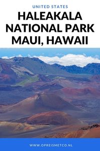 Have you ever thought about visiting Haleakala National Park? This is a National Park on the island of Maui and it looks a lot like a moonscape! #Hawaii #USA