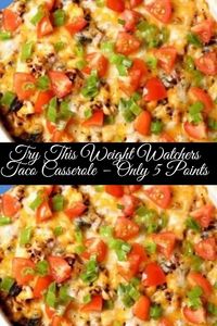 Try This Weight Watchers Taco Casserole – Only 5 Points - Food Menu