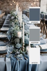 If you are looking at planning a winter wedding, then check out these beautiful winter wedding color ideas to help inspire you and help you create your wedding color palette!! | Wedding theme | Wedding theme ideas | Wedding colors | Wedding color ideas | Wedding theme | Spring wedding color ideas | Summer wedding color ideas | Fall wedding color ideas | Winter wedding color ideas | Spring wedding theme ideas | Summer wedding theme ideas | Fall wedding theme ideas | Winter wedding theme ideas |