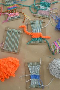 diy weaving craft project for kids - yarn crafts