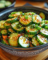 Relive sunny memories with this refreshing Korean Cucumber Salad! 🌿🌼 Perfect for picnics under whispering trees. 🌳🥒 #KoreanCucumberSalad #PicnicPerfection #RefreshingDishes #TasteOfKorea