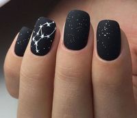 Trendy matte Black Nails Designs Inspirations; Black Nails; Matte Nails;