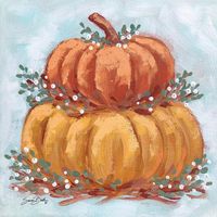 size: 12x12in Art Print: Pumpkin Stack IV by Sara Baker :